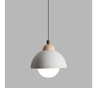 LYMSXAZOU Suspension Moderne en Verre avec Globe, Abat-Jour en dôme, plafonnier, luminaires pour Table à Manger en Bois, Lampes suspendues industrielles pour îlot de Cuisine, café ou Bar.