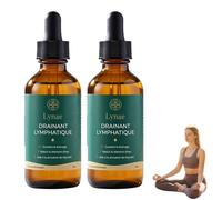 Lynae Drainant Lymphatique Goutte, Lynae Drainage Lymphatique Corps Complet, Mélanges à Base de Plantes Naturelles, Sans Gluten, pour Femmes et Hommes (2 flacons)