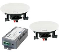 Lyndahl 2202LYNCS20S1 Set de haut-parleurs 2 voies à encastrer 80 W 8 Ω blanc 1 set