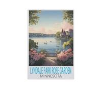 Lyndale Park Rose Garden Minnesota，Puzzle 1000 Pieces Paper Puzzle Adult Children's Educational Toy Family Decompression Game（50x70cm）-FS96