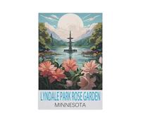 Lyndale Park Roseraie Minnesota, 1000 pièces, Puzzle créatif pour Enfants et Adultes (38 x 26 cm) -FT52