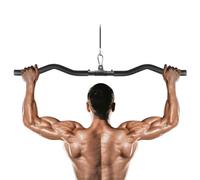 Lyndwin Barre Tirage Musculation, Barre Tirage Dos, Barre pour Poulie Musculation Détachable Barre Triceps Biceps pour Cable LAT Pulldown Machine Entraînement Épaule Dos (94cm Rotatif)