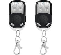 Lyneun 2Pcs Telecommande Universelle Portail, Telecommande Garage Universelle Compatible 433.92 MHz Code Fixe, Telecommande Copieuse pour Voiture Garage Porte à 4 Touches, Bip Portail Universelle