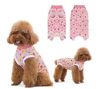 Lyneun Body doux pour chien après castration - Respirant - Combinaison de récupération pour perte de cheveux, allergies, anti-léchage, protection des plaies, alternative au cône (rose, S)