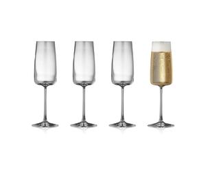 Lyngby Glas Flûte à champagne Zero 30 cl. lot de 4 Cristal
