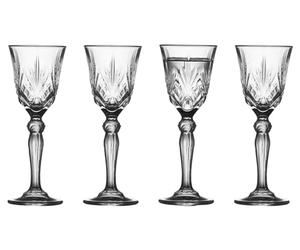 Lyngby Glas Krystal Melodia Verre à schnaps 5 cl 4 pces