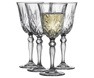 Lyngby Glas Krystal Melodia Verre à vin blanc 21 cl 4 pces