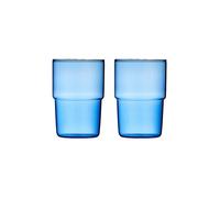 LYNGBY GLAS Lot de 2 verres à boire TORINO 40 cl Bleu bleu