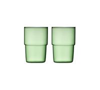 Set de 2 verres TORINO Vert Lyngby Glas