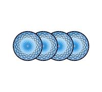 Lyngby Glas Petite assiette Sorrento Ø 16 cm. lot de 4 Bleu