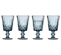 Lyngby Glas Verres à vin Sorrento 29 cl. lot de 4 Bleu