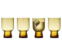 Lyngby Glas Sorrento Verre d'eau 30 cl 4 pces Ambre