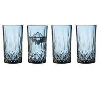 Lyngby Glas Sorrento Verre highball 38 cl 4 pces Bleu