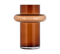 Vase TUBE en verre Ambre Lyngby Glas