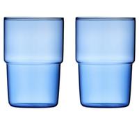 Set de 2 verres TORINO Bleu Lyngby Glas