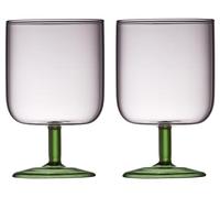 Lyngby Glas Verre à vin 30 cl Rose/Vert