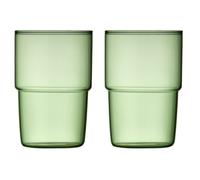 Set de 2 verres TORINO Vert Lyngby Glas