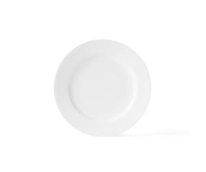 Lyngby Porcelæn Assiette Rhombe. blanc Ø 21 cm