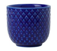 Lyngby Porcelæn Coquetier Rhombe Ø5 cm Bleu foncé