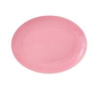 Lyngby Porcelæn Plat à service oval Rhombe 21.5x28.5 cm Rose