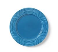 Lyngby Porcelæn - Rhombe Color Assiette plate Ø27 cm, bleu
