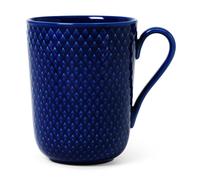 Lyngby Porcelæn Tasse avec poignée Rhombe 33 cl Bleu foncé