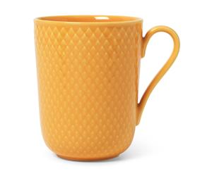 Lyngby Porcelæn Tasse avec poignée Rhombe 33 cl Jaune