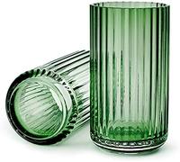 Lyngby Porcelæn Vase, Verre, Vert, 8,50x8,50x15 cm