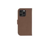 Lynge - Etui à rabat pour téléphone portable - compatibilité avec MagSafe - cuir pleine fleur - brun foncé - pour Apple iPhone 16 Pro