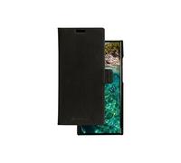 Lynge - Etui à rabat pour téléphone portable - cuir durable pleine fleur grainé - noir - pour Samsung Galaxy S23 Ultra