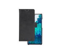 Lynge - Etui à rabat pour téléphone portable - cuir fleur - noir - pour Samsung Galaxy S21 FE 5G