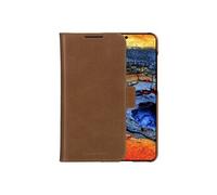 Lynge - Etui à rabat pour téléphone portable - cuir pleine fleur - brun clair - pour Samsung Galaxy S25