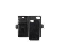 Lynge - Etui à rabat pour téléphone portable - cuir pleine fleur - noir - pour Apple iPhone 6, 6s, 7, 8, SE (2e génération)