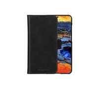 Lynge - Etui à rabat pour téléphone portable - cuir pleine fleur - noir - pour Samsung Galaxy A56