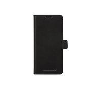 Lynge - Protection à rabat pour téléphone portable - cuir pleine fleur - noir - pour Samsung Galaxy S21+ 5G