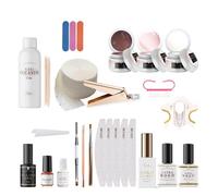 Lynis-Nailshop.de - Gel acrylique pour ongles - Couleur polygel - Pour Dual Tips / Pop it Nails - Pas de coulure et faible odeur - Kit de démarrage sans lampe - Mélange