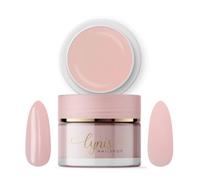 Lynis-Nailshop.de Gel de construction pour ongles en gel beige nude 50 ml pour professionnels et débutants, auto-lissant, sans limes, convient aux UV et LED, facile à épiler, viscosité moyenne