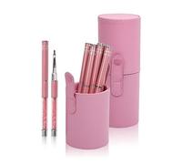 Lynis-Nailshop.de Lot de 7 pinceaux pour ongles en gel avec pinceaux à gel professionnels, pinceaux Babyboomer, pinceaux à pointe fine, pinceau langue de chat et pinceaux 3D, idéal pour le design