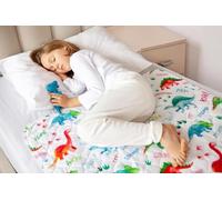 Lynmark® Alaise pour Matelas, Protège Matelas Imperméable pour Apprentissage de la Propreté, Couvre et Protège-Matelas Lavable pour Lit d’Enfant et Lit 1 Personne, Motif Dinosaure