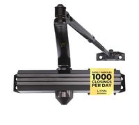 LYNN HARDWARE Ferme-porte commercial moyen/robuste - DC7016 monté en surface, grade 1 - ADA et UL résistant au feu pendant 3 heures, taille réglable 1 à 6 pour les entrées et les vitrines en aluminium
