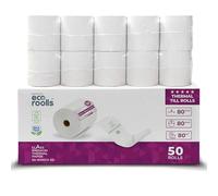 Lot de 50 rouleaux thermiques pour caisse enregistreuse - Sans BPA - 80 mm x 80 m x 12 mm - 80 x 80 x 12 mm