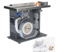 LYNNEYING Étiqueteuse Bouteilles Rondes & Angles Semi-Auto, Étiqueteuse Angle Droit, 15-30 Pcs/Min, ±0.5mm, Écran Tactile, 200W, Tôle Peinte, pour Emballages Cosmétiques/Pharmaceutiques