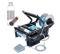 LYNNEYING Étiqueteuse Électrique, Machine Semi-Automatique avec Pédale, Précision ±0,5mm, Largeur Étiquette ≤160mm, Hauteur ≤200mm, Idéale pour DIY(Standard)