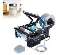 LYNNEYING Machine D'Étiquetage D'Autocollants, Distributeur Électrique Semi-Automatique, Pédale, Précision Élevée, pour Petites Entreprises, DIY, Ateliers(Standard)