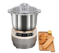 LYNNEYING Mini pétrin électrique avec fonction de fermentation, 7,4/5,3 pintes US, bol en acier inoxydable 304, panneau de commande tactile, machine à pétrir la farine pour pain et pizza(7L)