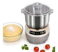 LYNNEYING Pétrin, machine à pétrir la farine en acier inoxydable 304,moteur 200 W,fonction de fermentation,contrôle par micro-ordinateur,7,4 pintes US pour la cuisson de pain/pizza à la maison(7L)
