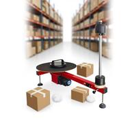 LYNNEYING Presse À Film Électrique, Machine Électrique À Enrouler De Film Étirable D’Entrepôt, Presse À Film Enveloppante, Acier Résistant, Plateau Tournant 15.7" Pour Gare D’Express/Usine