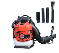 LYNNEYING Souffleur Dorsal 4 Temps 125CC 12CV Amélioré, Souffleur À Essence 1110 CFM 10000 TR/Min, Performance, Harnais Ergonomique, pour L'entretien des Pelouses,Cadeaux pour Hommes(红Red5.5kw)