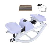 LYNNEYING Step Latéral À Double Action, Machine d'exercice Compacte pour Les Jambes Et Les Fessiers, Entraînement Doux À Faible Impact, Idéal pour Les Appartements Et Les Studios(Purple)
