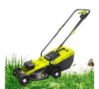 LYNNEYING Tondeuse Électrique sans Fil 40V, Tondeuse à Moteur sans Balais avec 2x4.0Ah Batteries, Coupe 33Cm, 3 Réglages Hauteur 30/50/70Mm, Sac Herbe 45L, pour Jardin Pelouse(4 Batteries)